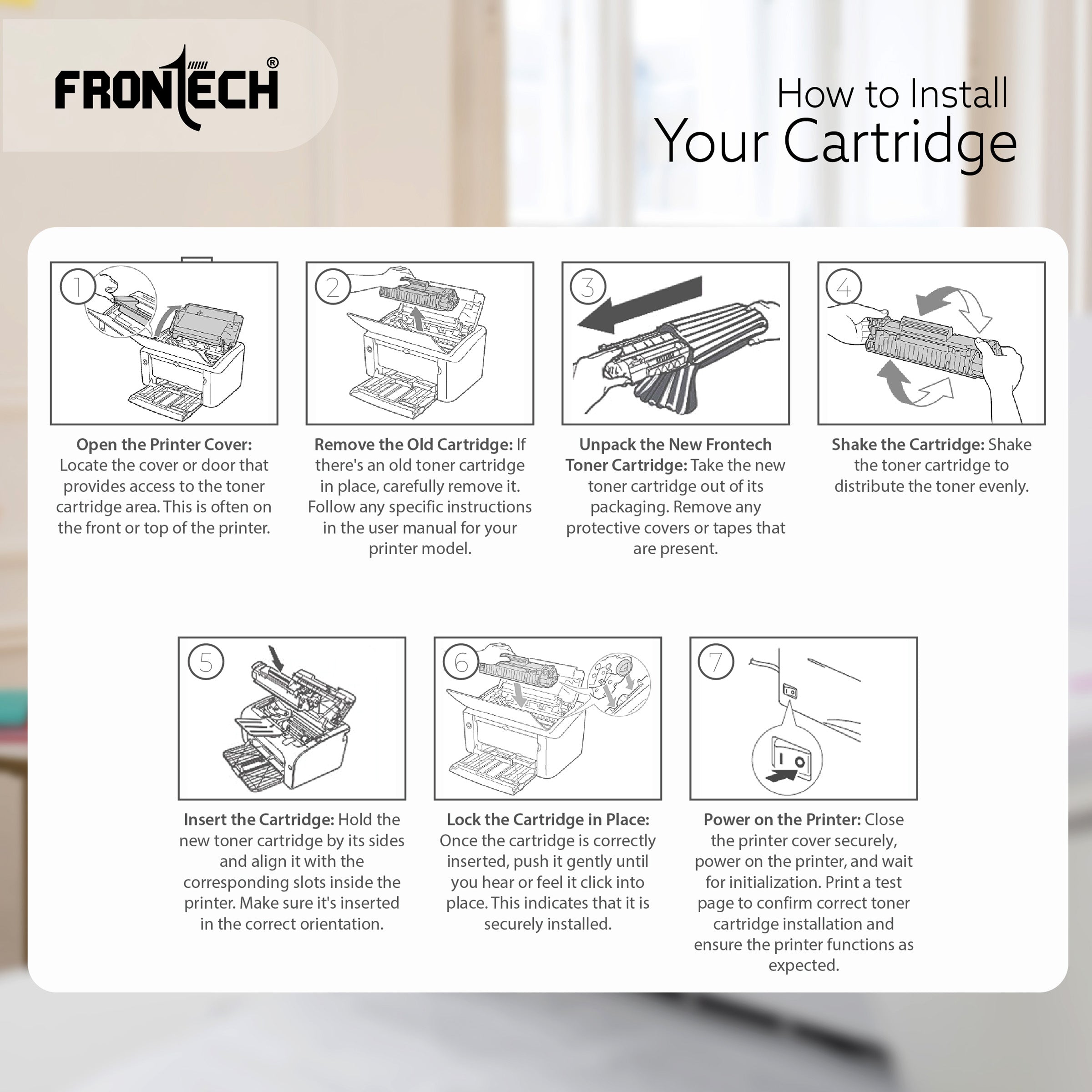 Frontech CRG-337 Toner Cartridge | Compatible with Canon MF232w-LBP223d Series (TC-0006)