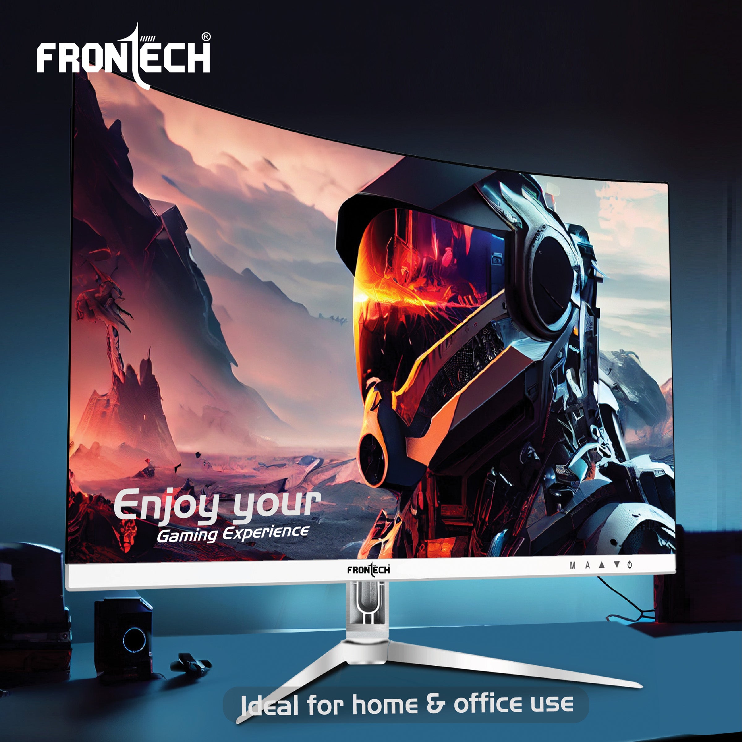 Frontech 22'' Ultima Series Curved LED Monitor | 75Hz, 1920x1080 | 3500R Curve, Bezel-Less Design (MON-0079C)