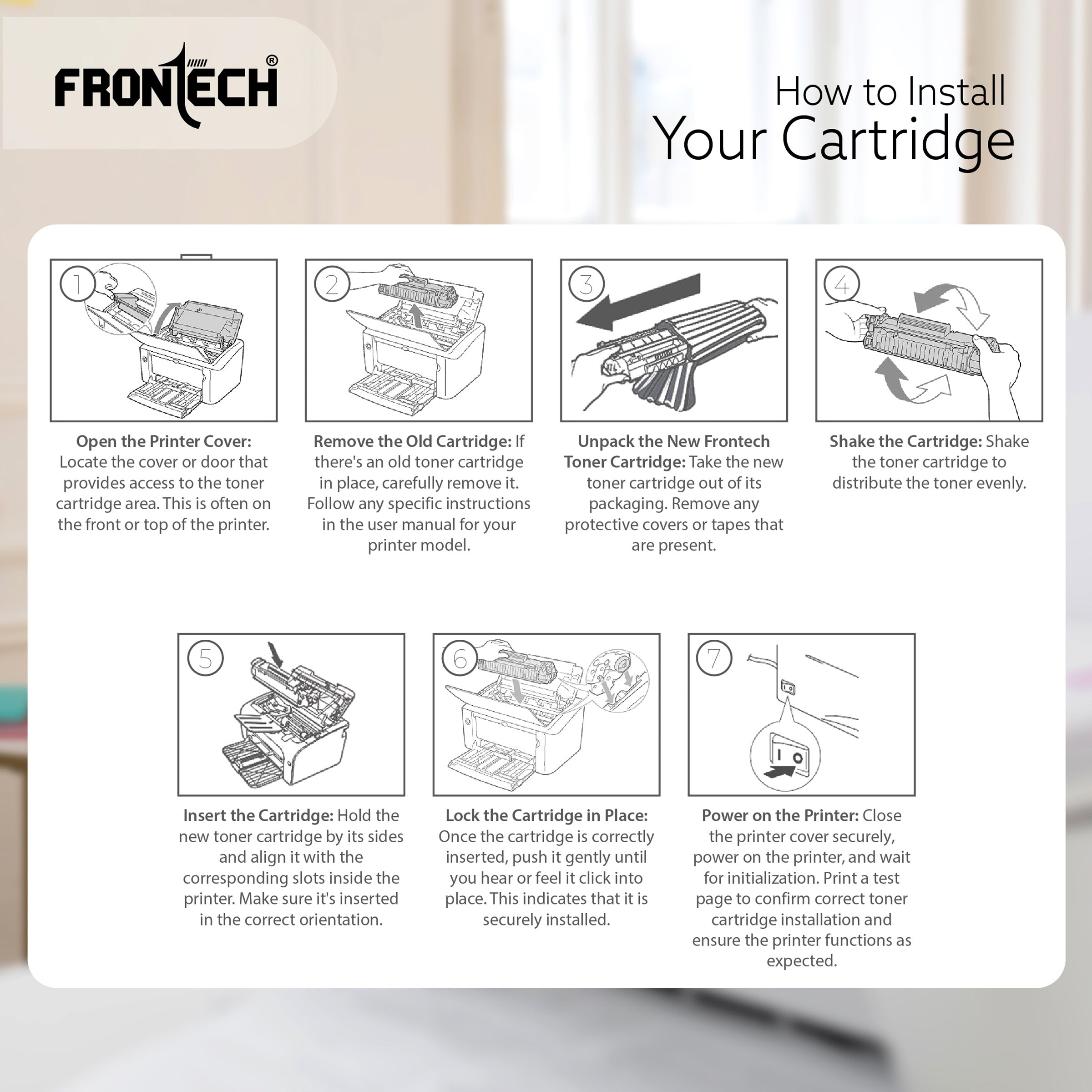 Frontech CC388A Toner Cartridge | Compatible with HP LaserJet P1007-MFP M226 Series (TC-0002)