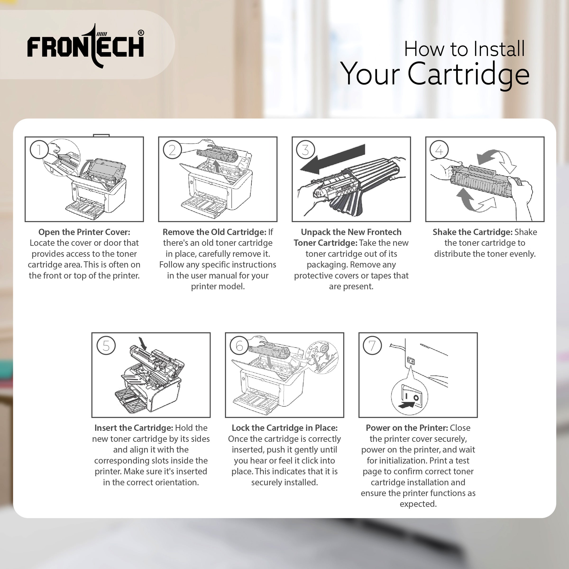 Frontech W1110A Toner Cartridge | Compatible with HP Laser 108 & MFP 136 Series (TC-0018)