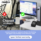 FRONTECH 600 Mbps USB Wi-Fi + Bluetooth Adapter | PC, Laptop | Dual Band (2.4GHz) | BT 4.2/2.1 | USB 2.0 | Wireless Network Card (Gaming, Work, Travel, Home) | Compatible with Windows 7/8/10/11/XP | WEP,WPA-PSK,WPA2-PSK Security | 10-20M Range (FT-0844)
