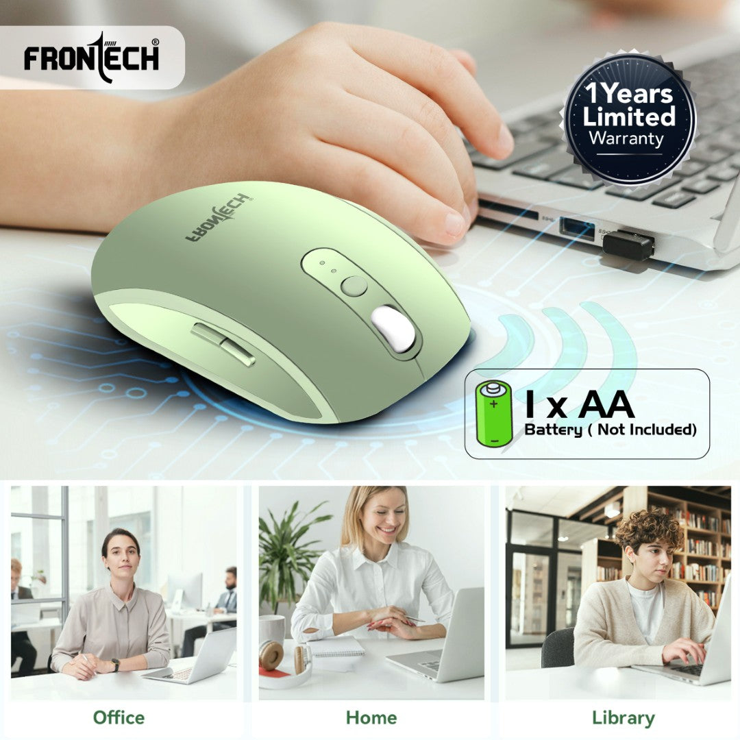 Wireless Mouse | 2.4GHz, 1600 DPI, Power Saver (MS-0093)