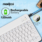 Frontech Wireless Mini Bluetooth Keyboard|78 Standard Keys|120 mAh Rechargeable Battery|1 year warranty