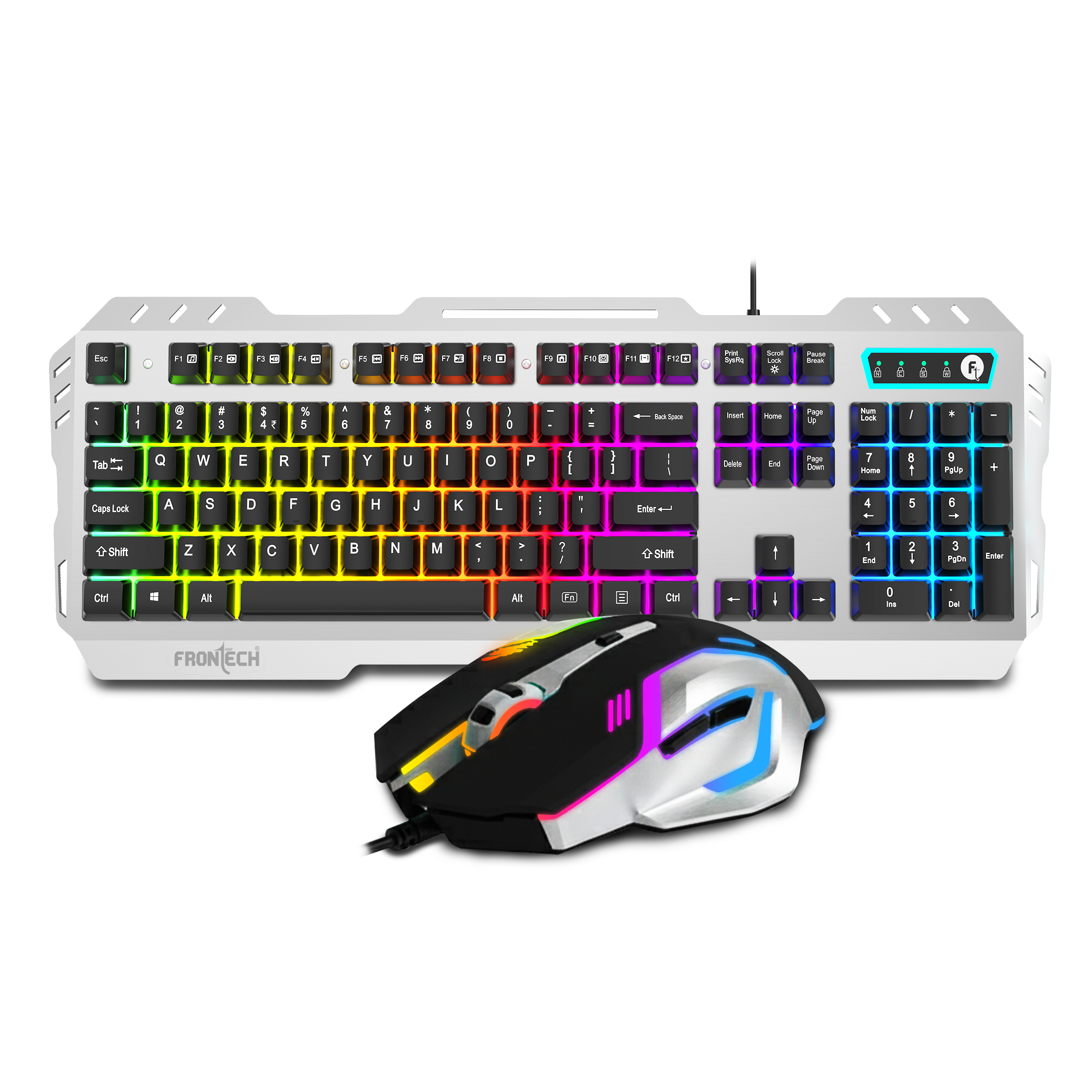 Fortect Mouse Frontech Transparent Wireless Mouse 2.4G Bluetooth 3200 DPI – Frontech ...