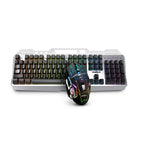 Frontech Wireless Gaming Keyboard & Mouse Combo|104 Keys Layout|2.4GHz|4800 DPI|6 button wireless optical mouse| Rechargeable Battery|1 Year Warranty