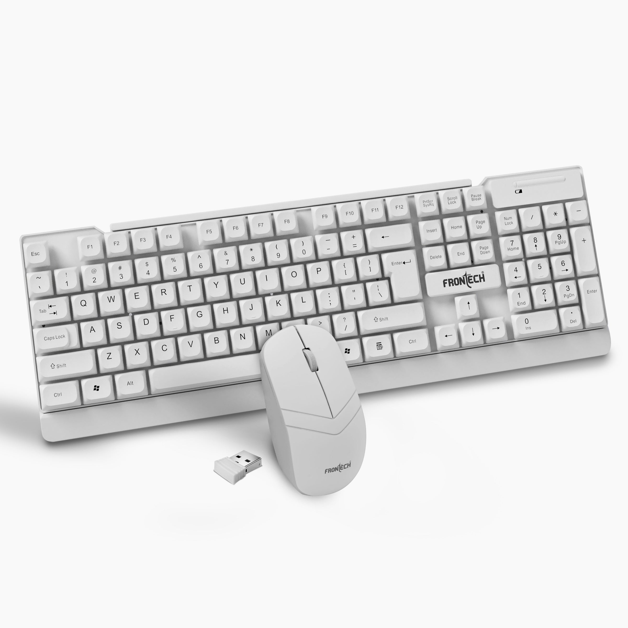 Frontech Icon Buy Wireless Keyboard and Mouse Combo White | 3-Year Warranty ...