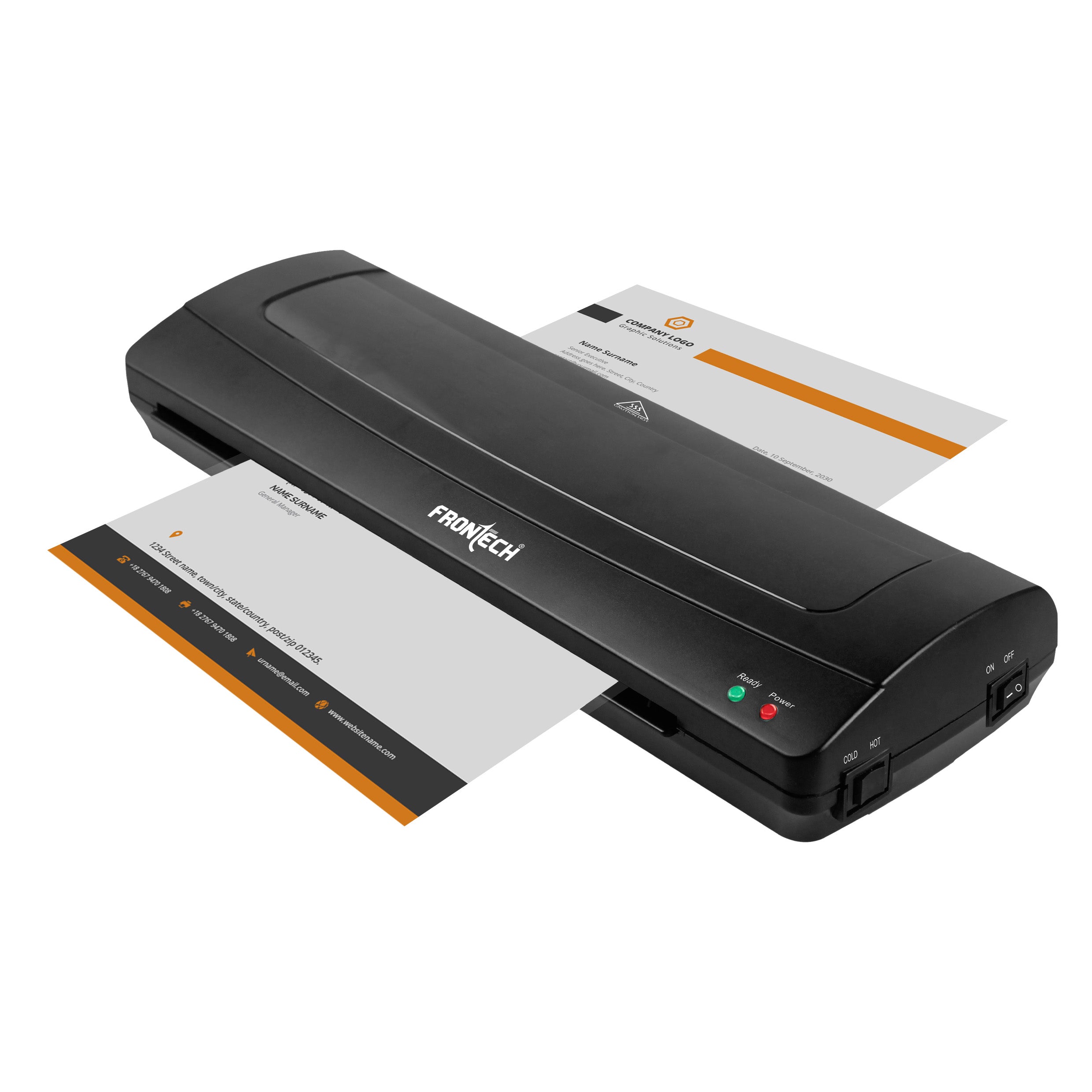 Frontech A4 Laminator Machine (LAM-0004) 2 Rollers  | Jam release lever | Power consumption: 280W