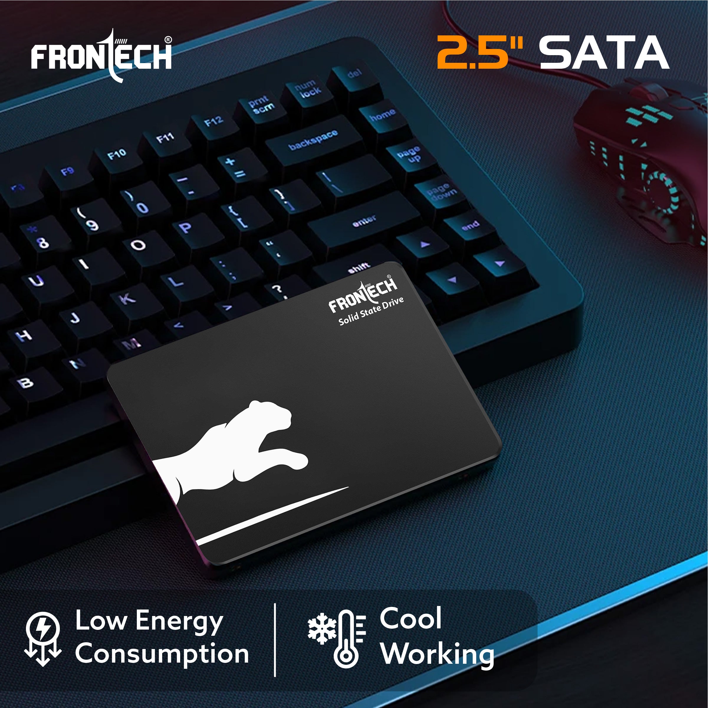 Frontech 128GB Internal SSD, 2.5 SATA3, TLC+SMI (SSD-0052)