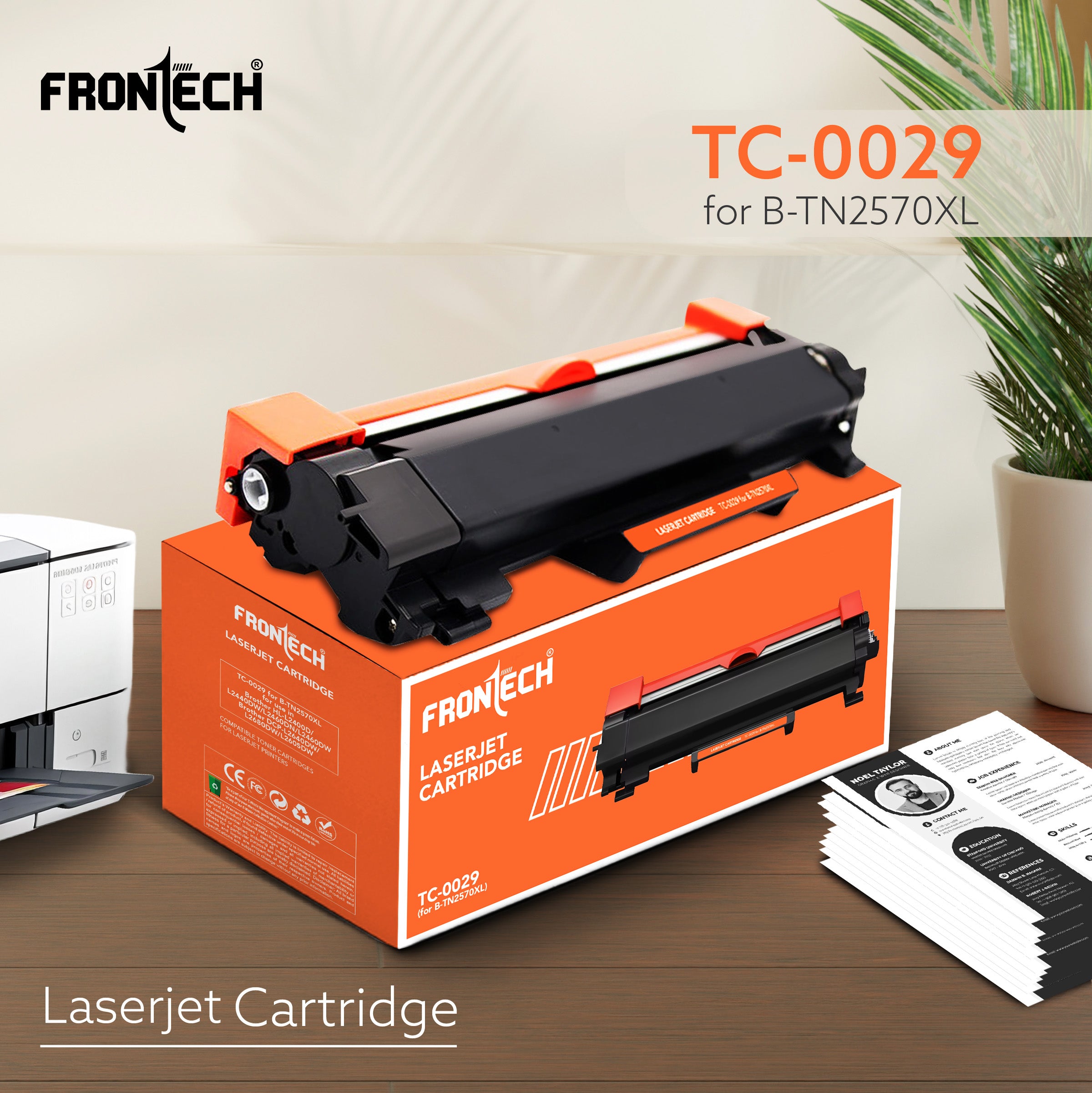 Frontech Laserjet Cartridge (for B-TN2570XL) - Compatible with Brother L2000 Series Printers (TC-0029)