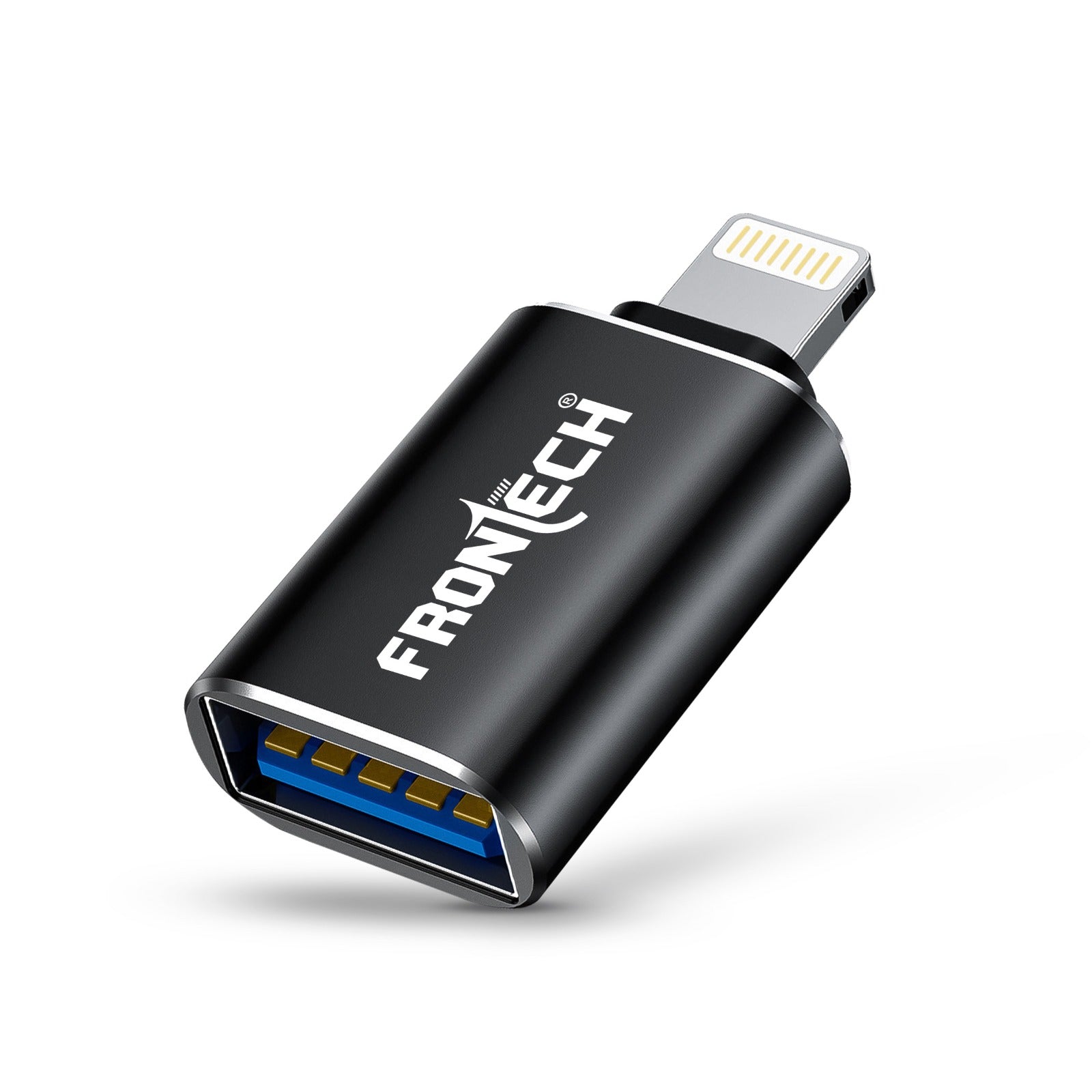 Frontech 8 Pin to USB 3.0 OTG Converter, Aluminium Alloy, High-Speed 5Gbps Data Transfer, Lightweight & Portable Adapter (NC-0057)