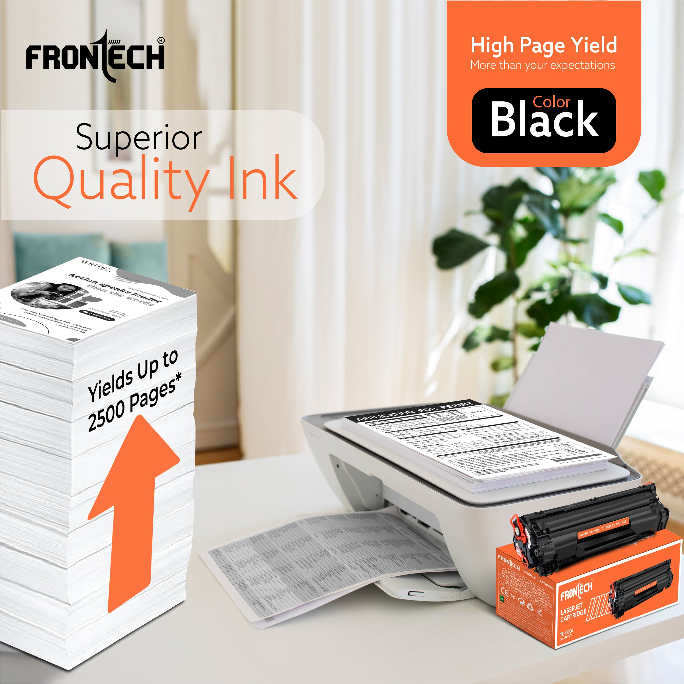 Frontech CRG-337 Toner Cartridge | Compatible with Canon MF232w-LBP223d Series (TC-0006)